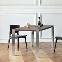 在飛比找樂天市場購物網優惠-北歐全實木 餐桌 長方形現代簡約 飯桌黑鬍桃木 餐廳桌子