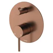 Fienza Kaya Diverter Mixer Dress Kit Large Round Plate Brushed Copper D228102CO
