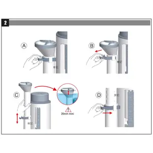 SIAMP 兩段式落水器(雙體馬桶用) CBK-MSE-LTV-2