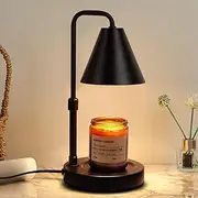 [Suewow] Candle Warmer Lamp, Adjustable Height, with Timer Dimmer, 2 Light Bulbs, Room Decor Wax Melt Warmer for Scented Wax.