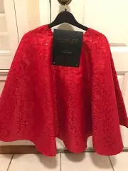 Rachel Zoe Red Sequines Tree Skirt 52”~New~
