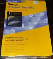 Norton INTERNET SECURITY 1 PC Device - Mac Edition - Vintage 2008 - NEW Sealed