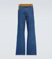 [Wales Bonner] Wales Bonner Cymbal wide-leg jeans 34 blue