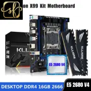 X99 Motherboard Combo Kit Set LGA 2011-3 Xeon E5 2680 V4 CPU DDR4 16GB (2PCS 8G)