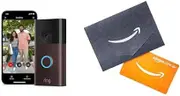 Ring Battery Video Doorbell (Venetian Bronze) with Amazon.com.au $50 Gift Card