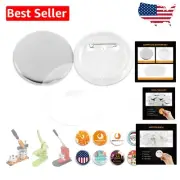Versatile 500-Piece Button Kit – 75mm Round Button Parts for Pin Maker Machines