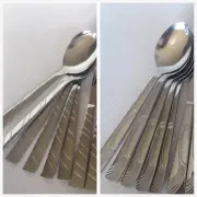 6pcs Pack Spoon Kitchen Cutlery Stainless Steel Table Dinner Dining