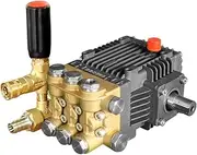 ANJIESENG Pressure Washer Pump 4400 PSI Horizontal Pressure Washer Triplex Plunger, 24mm, 4.0 GPM Direct Drive Power Washer Pump Replacement Compatible with