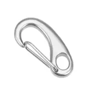 Carabiner Snap Hook,304 Stainless Steel Spring Gate Snap Hook Clip 50mm