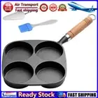 LF# 4-Cup Cast Iron Egg Frying Pan Non Stick Crepe Pan Omelette Pan Fried Egg Pa