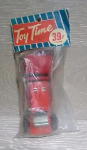 VINTAGE MT TOY LINE JAPAN CONSTRUCTION TIN LITHO FRICTION FRONT LOADER RED- NOS
