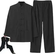 [Comebachome] Kung Fu Uniform, 1 Set Chinese Traditional Tai Chi Uniforms, Breathable Cotton Martial Arts Outfit, Chinese Traditional Clothes