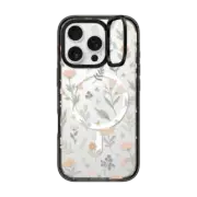 iPhone 16 Pro Impact Ring Stand Case MagSafe Compatible delicate florals