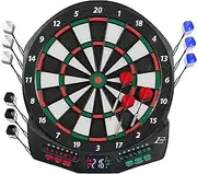 EastPoint Sports Electronic Soft-Tip Dartboard with Electronic LED Cricket Scoring and Over 30 Game Modes Includes 12 Soft Tip Darts and 100 Replacement Tips - Great for Game Room,Basement,Garage