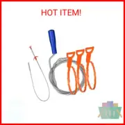 5 Pack Drain Clog Remover Tool, Sink Snake Cleaner Drain Auger Sewer toilet dred