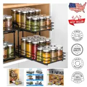 Modern Expandable Spice Rack with Smooth Sliding - Perfect for Any Kitchen