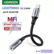 UGREEN Lightning to 3.5mm AUX Adapter Headphone Jack Cable iPhone MFi Certified