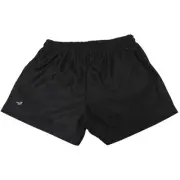 AFL KIDS BLACK "SEKEM" FOOTY SHORTS - BRAND NEW