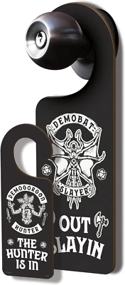 Stranger Things, Do Not Disturb Sign, Double-Sided, Demogorgon Hunter, Multicolo