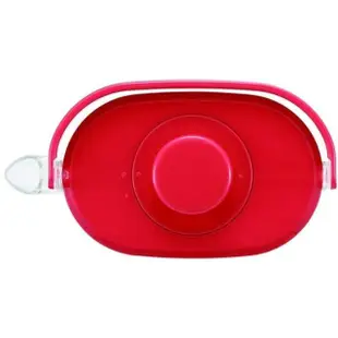 【小禮堂】Disney 迪士尼 米奇米妮 日本製 手提透明冷水壺 耐熱水壺 飲料壺 1.2L 《紅蓋》