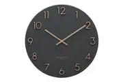 KATELYN Charcoal Grey 60cm Metal Wall Clock by One Six Eight London