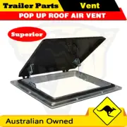 POP UP ROOF AIR VENT Horse Float Trailer Canopy Camper Caravan Large Black NEW !
