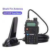 For Baofeng UHF/VHF Dual Band Shark Fin Antenna Car Walkie Talkie Radio Antenna