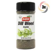 3x Shakers Badia Dill Weed Seasoning | .5oz | Gluten Free No MSG Kosher