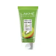 Lakme Blush & Glow Kiwi Refreshing Face Wash With Vitamin C Serum - 50gm