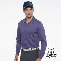 在飛比找Yahoo奇摩購物中心優惠-【Lynx Golf】男款歐洲進口布料純棉絲光襯衫式胸袋款長