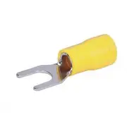 Aerpro 5.3Mm Fork Terminal Yellow - 100 Pieces, APF10Y