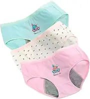 [GLSTOY] Cotton Period Underwear for Breathable Briefs Anti-Leak Sanitary Pants