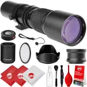 Opteka 500mm/1000mm Telephoto Lens for Nikon 1 J5 J4 J3 J2 J1 V3 V2 V1 S2 S1 AW1