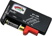 Battery Tester Universal Digital Battery Checker Small Battery Testers Model BT168 for AAA, aa, c, d, 9v Battery Battery Checker for Household Batteries(Color:Black)