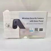 Wireless Security Camera W/ Solar Panel and Smart AI Event Detection Geekee