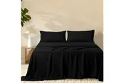 Bedding King 2000TC Super Soft Bamboo Sheet Set - Black