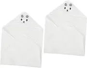 JOINPAYA Super Absorbent Hooded Bath Towel Bath Towel Cape for Baby Boys and Girls 2 Pack