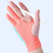 Artist Drawing Glove for Women [2 Pack Pink] 3-Layer Palm Rejection Right/Left H