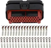 Xiaojiang Store 35 Pin 776164-1 Female Sealed wat/erp/;ro/ofW Auto Connectors Auto Accessories Wire Connection ECU p/Lug with Terminal(776164-1,1 Set)