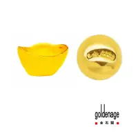 在飛比找momo購物網優惠-【金石盟】黃金元寶金豆黃金(0.27錢X2 9999純金製造