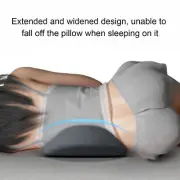 (Grey)Lumbar Support Pillow Memory Foam Breathable Lower Back Support Pillow US