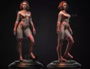 Iron Widow Statue 3D Print Unpainted/Unassembled