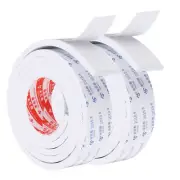 2Pcs 7 Feet Sealing Foam Tape 4.5cm Wide 8mm Thick Adhesive Weather Strip White