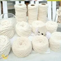 在飛比找樂天市場購物網優惠-繩子棉繩子手搓5mm粗棉繩裝飾捆綁繩打包棉繩手工編織白色棉線