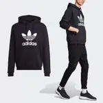 ADIDAS 愛迪達 帽T ADICOLOR CLASSICS 男款 黑 白 連帽 上衣 長袖 純棉 三葉草 IM4489