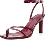 [SOVANYOU] Stacked Platform Heels for Women Sexy Lace Up Heels Square Open Toe Chunky Platform Sandals