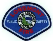 COLORADO CO LONGMONT FIRE DEPARTMENT NICE SHOULDER PATCH POLICE SHERIFF
