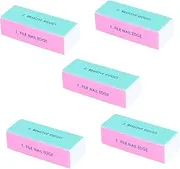 LALADEFIEE 5Pcs Sponge Nail Files for Women Four Sided Nail Buffing Tools for Manicure for Nail Art Supplies and Surface Sanding to Use Salon