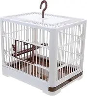 BESPORTBLE Folding Parrot Travel Cage Decorative Bird Cage Parakeet Cage Birdcages Pigeon Cage Outdoor Travel Cage for Birds Small Bird Travel Cage The Birdcage Bird Cage Cart Abs Coffee