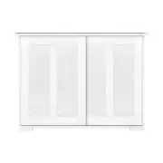 NNEED Sideboard with Sliding Doors White